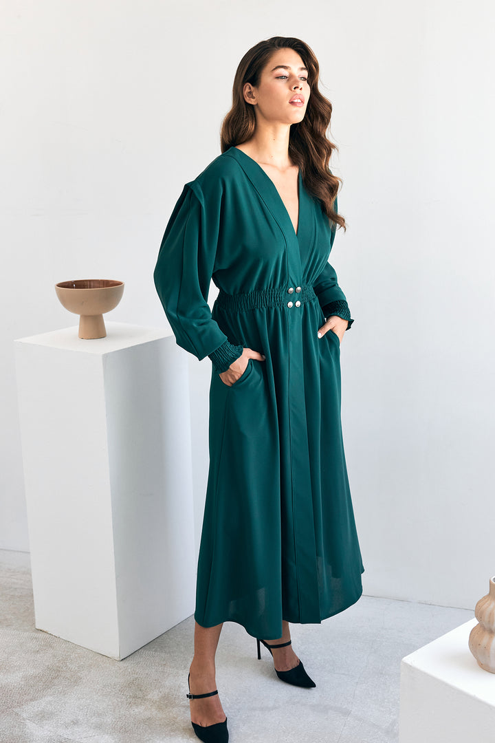 ZRF Women Laura Buys Ruffled Blouse - Emerald - Barking