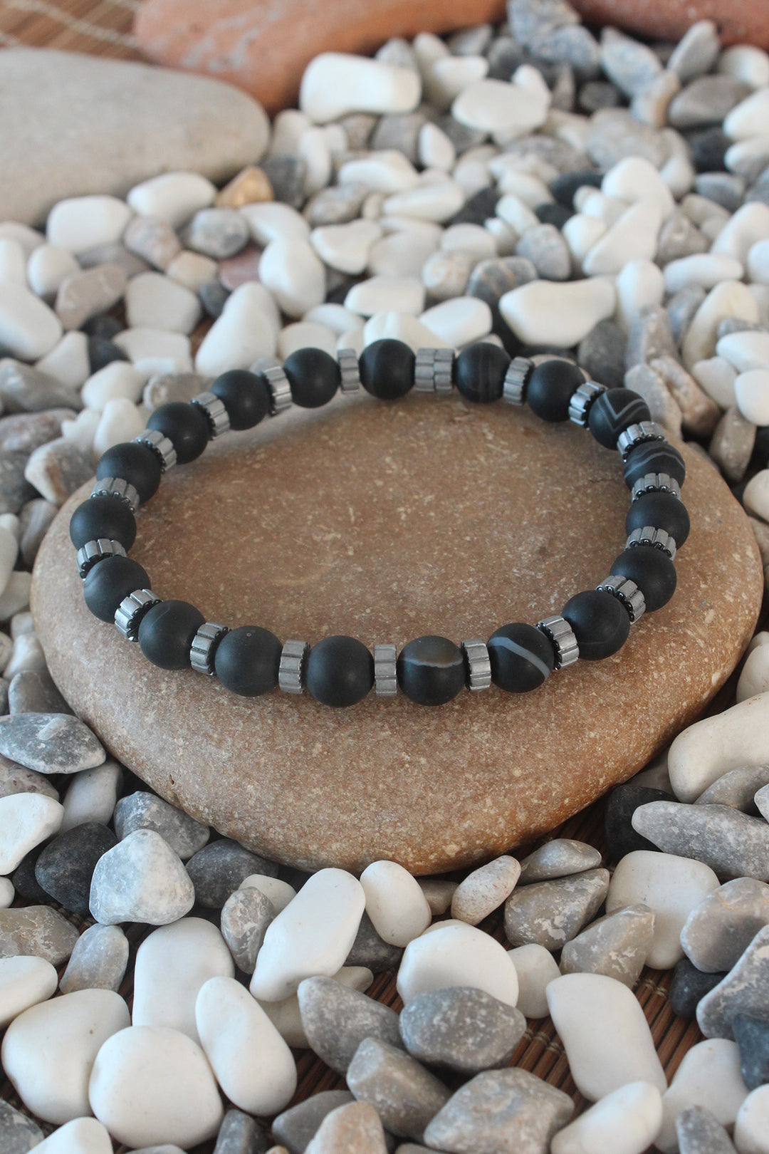 EBJ Onyx Natural Stone Men's Bracelet - Fort Pierce