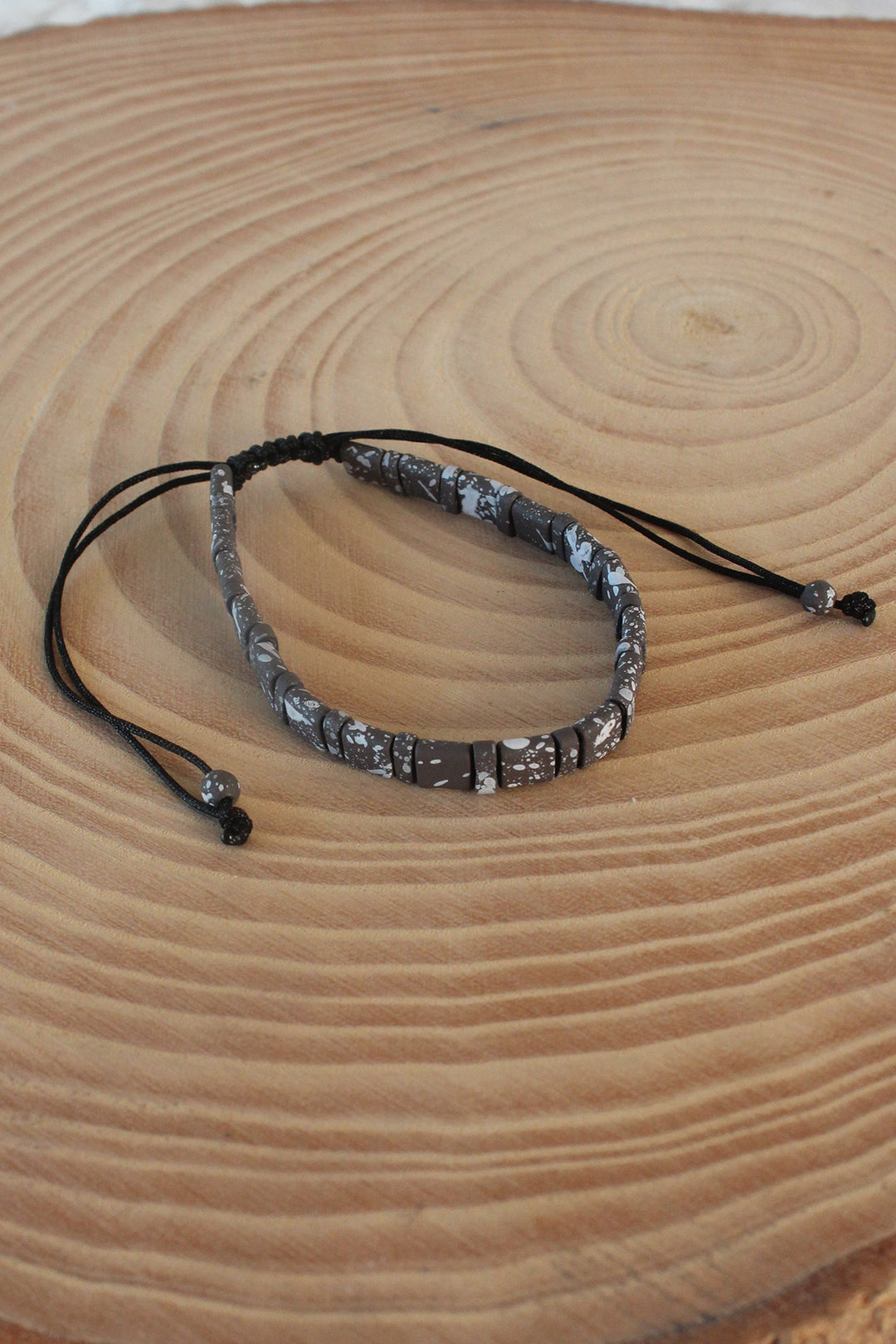EBJ Brown White Macrame Natural Stone Men's Bracelet - Regensburg