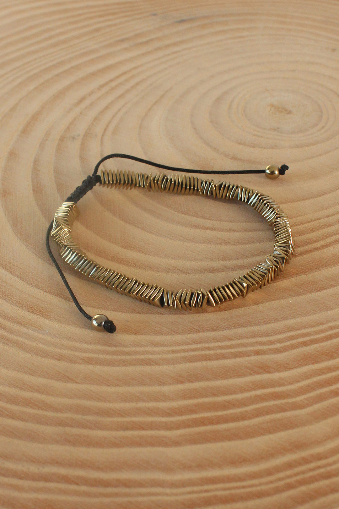 EBJ Yellow Color Macrame Natural Stone Men's Bracelet - Beja