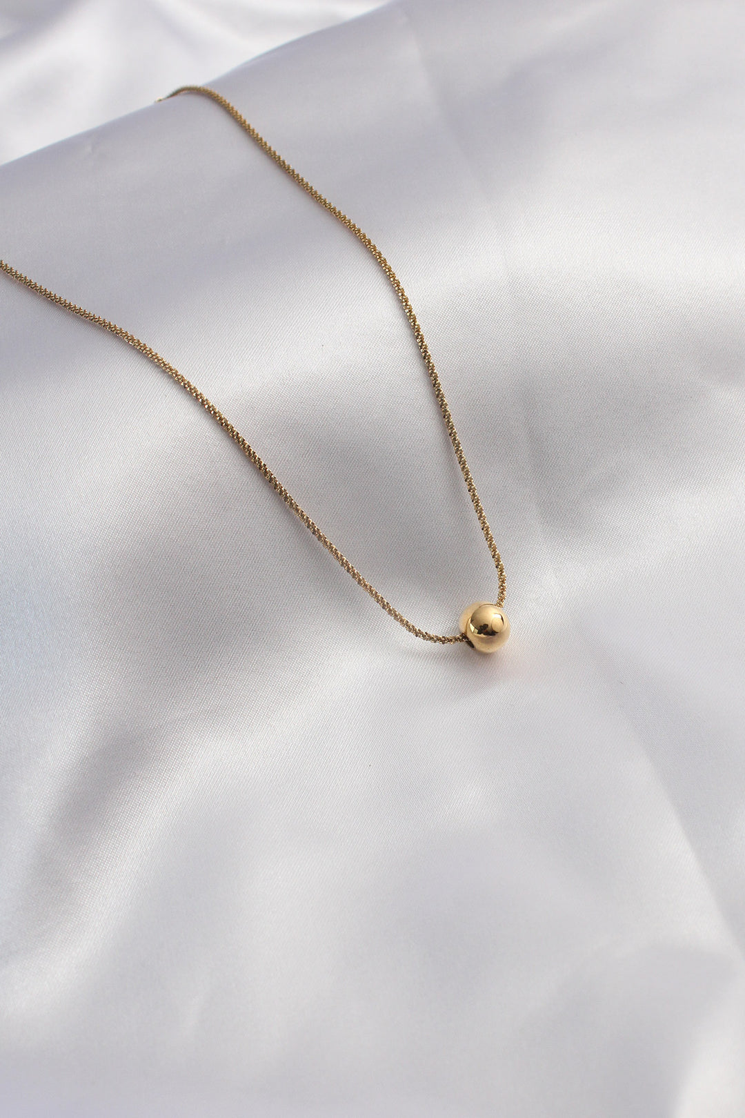 EBJ 316L Steel Gold Color Minimalist Ball Figure Women's Necklace - Melbourne