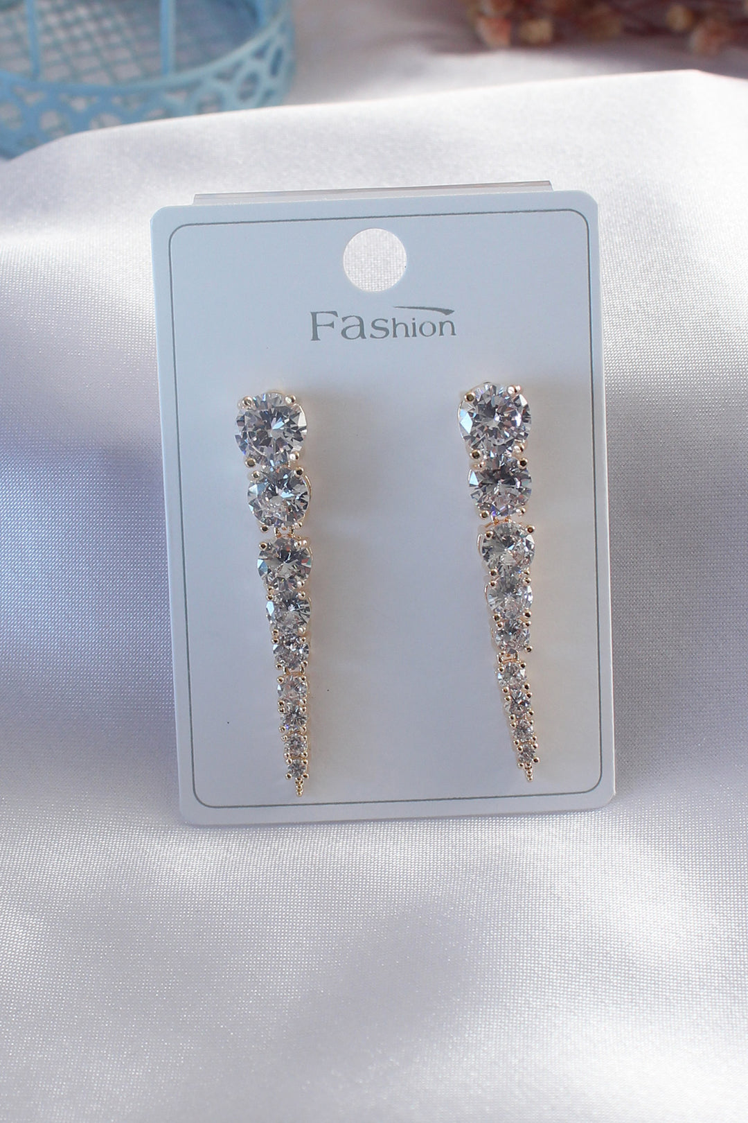 EBJ Gold Color Zircon Stone Women's Earring - Orlando