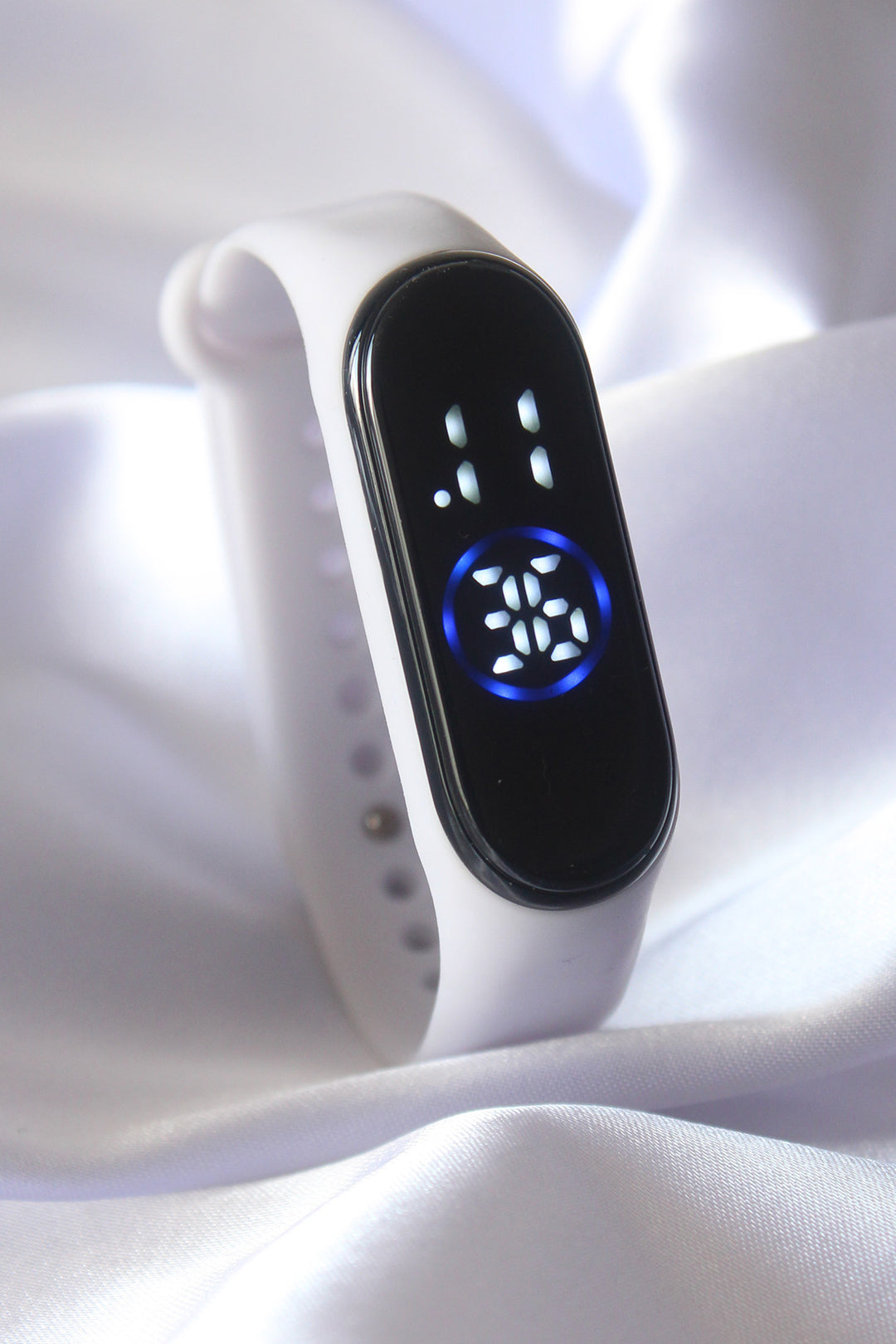 EBJ White Color Silicone Strap Digital Touch Watch - Waldorf
