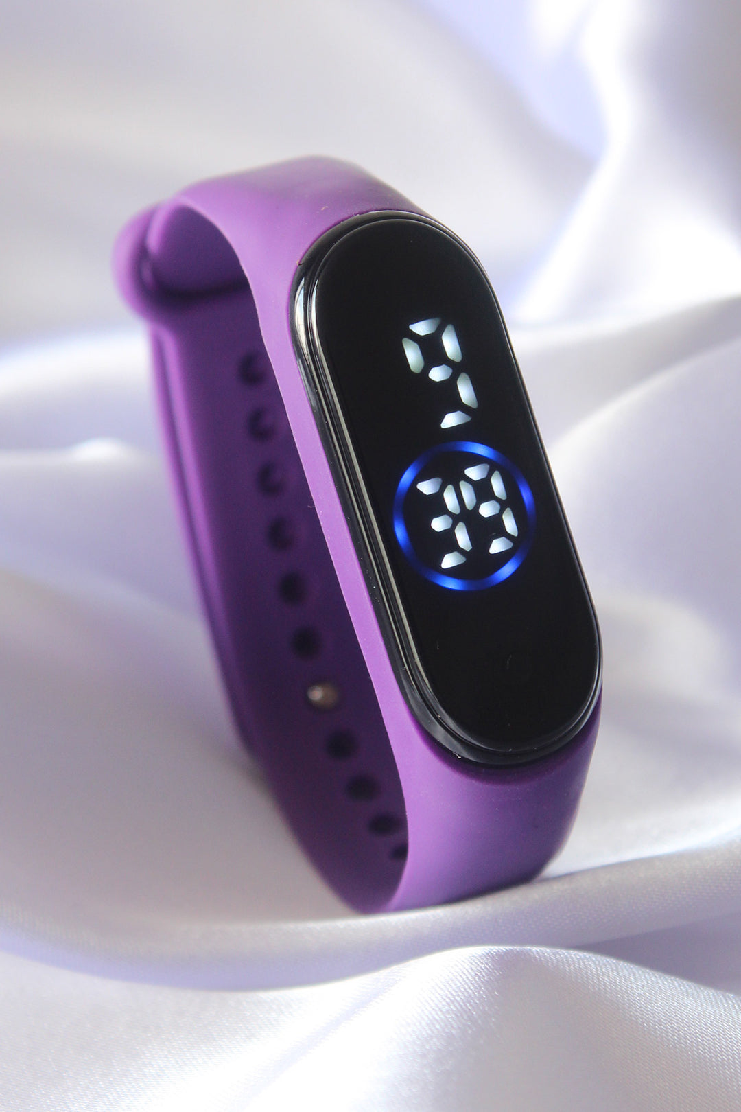 EBJ Purple Color Silicone Digital Touch LED Watch - Kempten