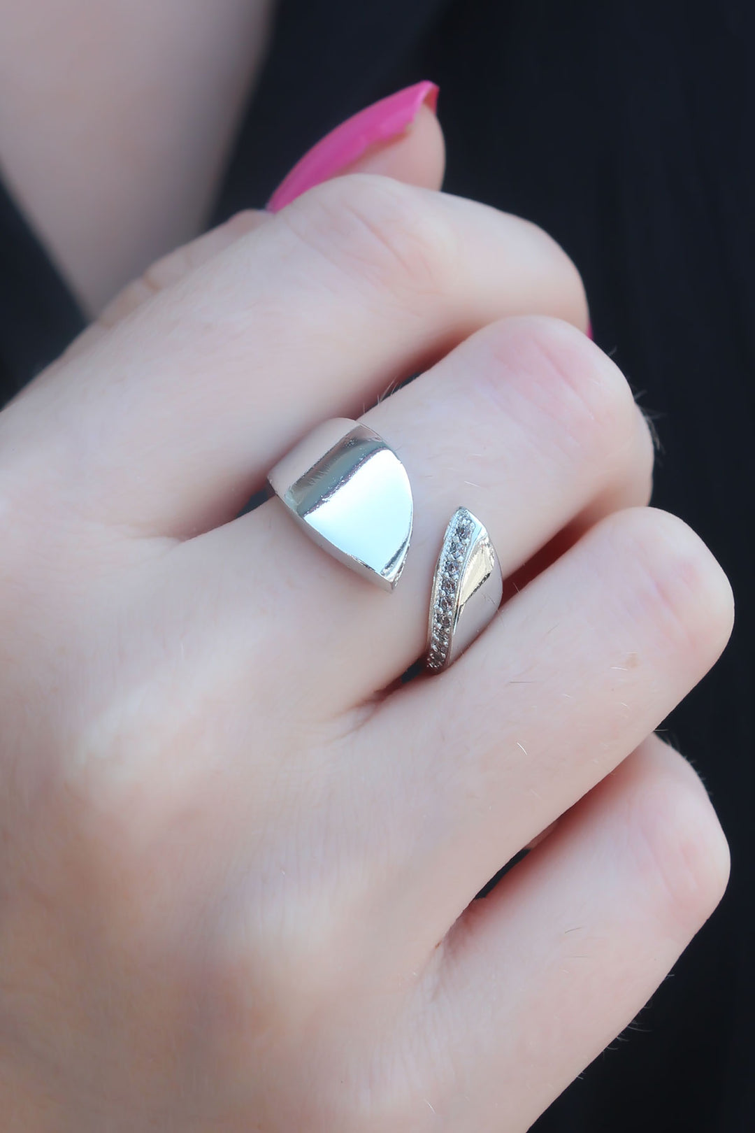 EBJ Silver Color Zircon Stone Women's Ring - Levittown
