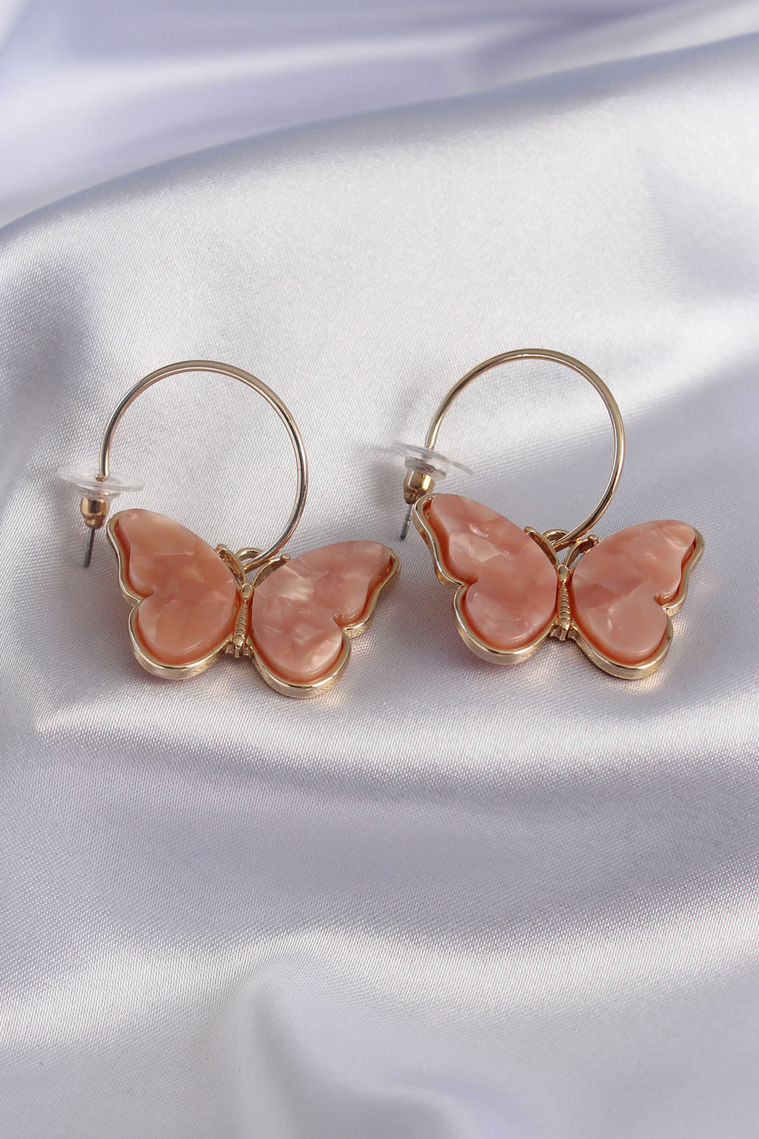 EBJ Gold Color Butterfly Design Brass Women Earrings - Fürstenfeldbruck