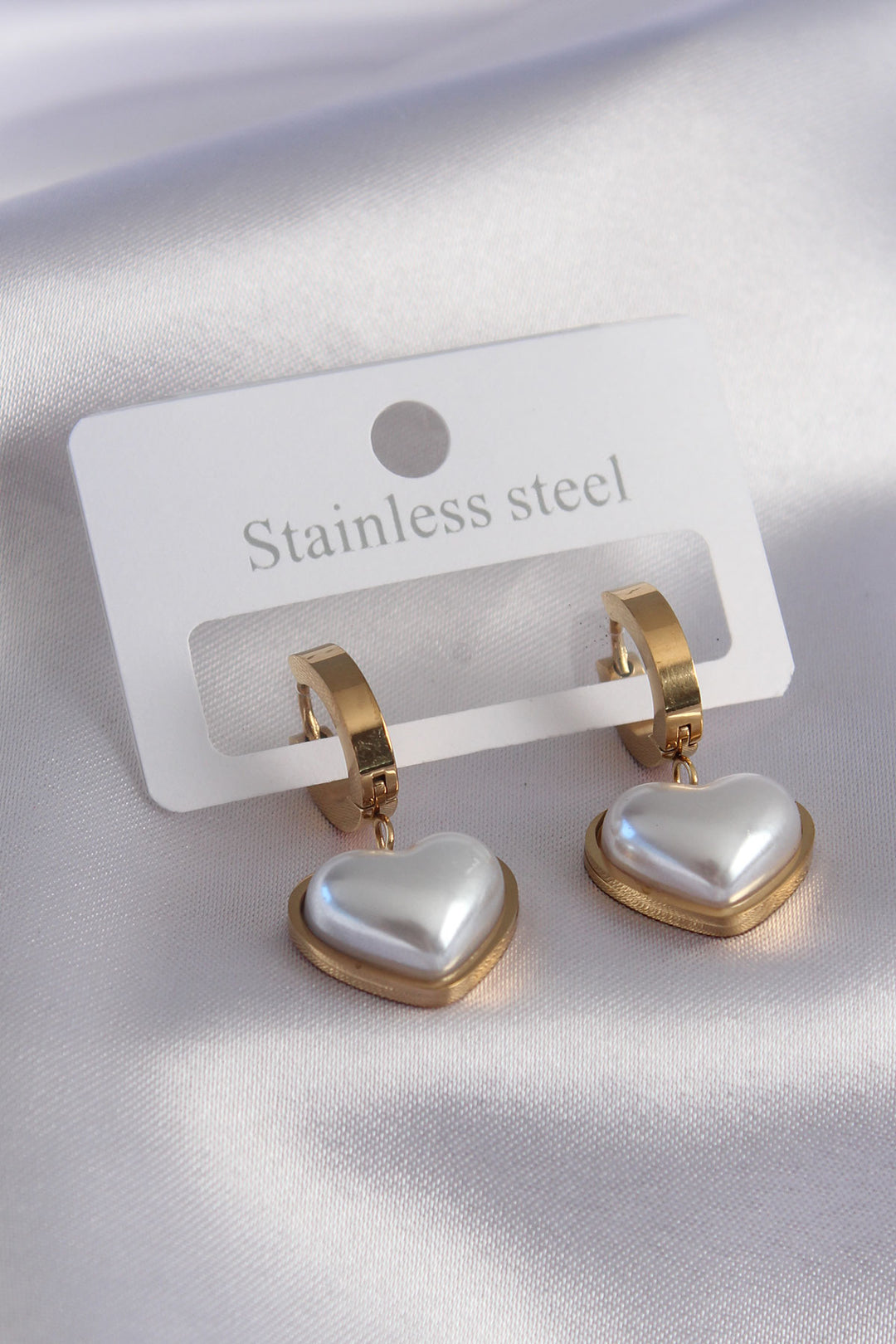 EBJ 316L Steel Gold Color Heart Shaped Women's Earrings - Kerpen
