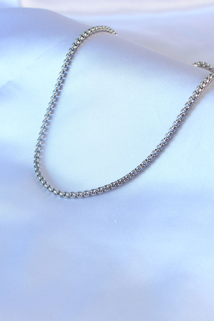 EBJ 316L Steel Silver Color Thick Chain Model Men's Necklace - Friedrichshafen