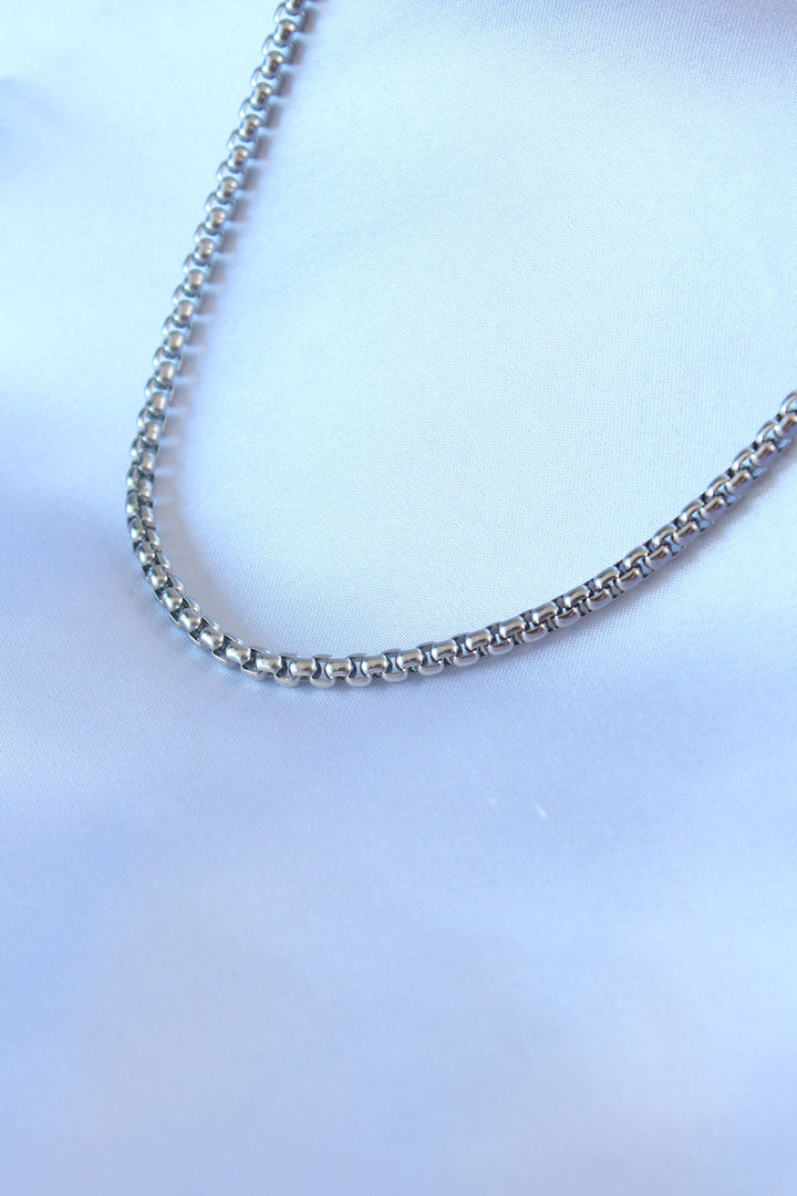 EBJ 316L Steel Silver Color Thick Chain Model Men's Necklace - Friedrichshafen