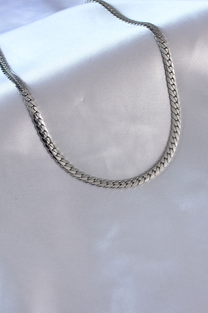 EBJ 316L Stainless Steel Silver Color Chain Model Men's Necklace - Jūrmala