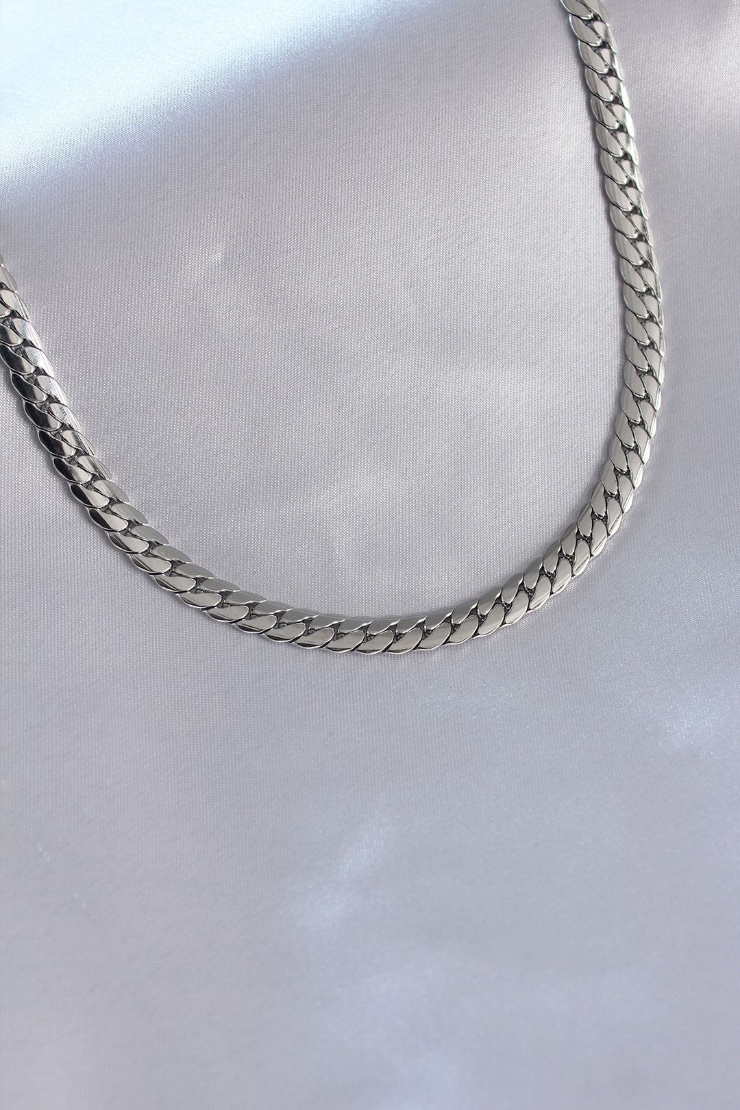EBJ 316L Stainless Steel Silver Color Chain Model Men's Necklace - Jūrmala