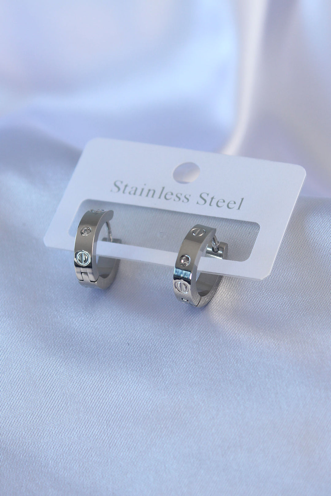 EBJ 316L Steel Silver Color Cartier Model Women's Earring - Matehuala