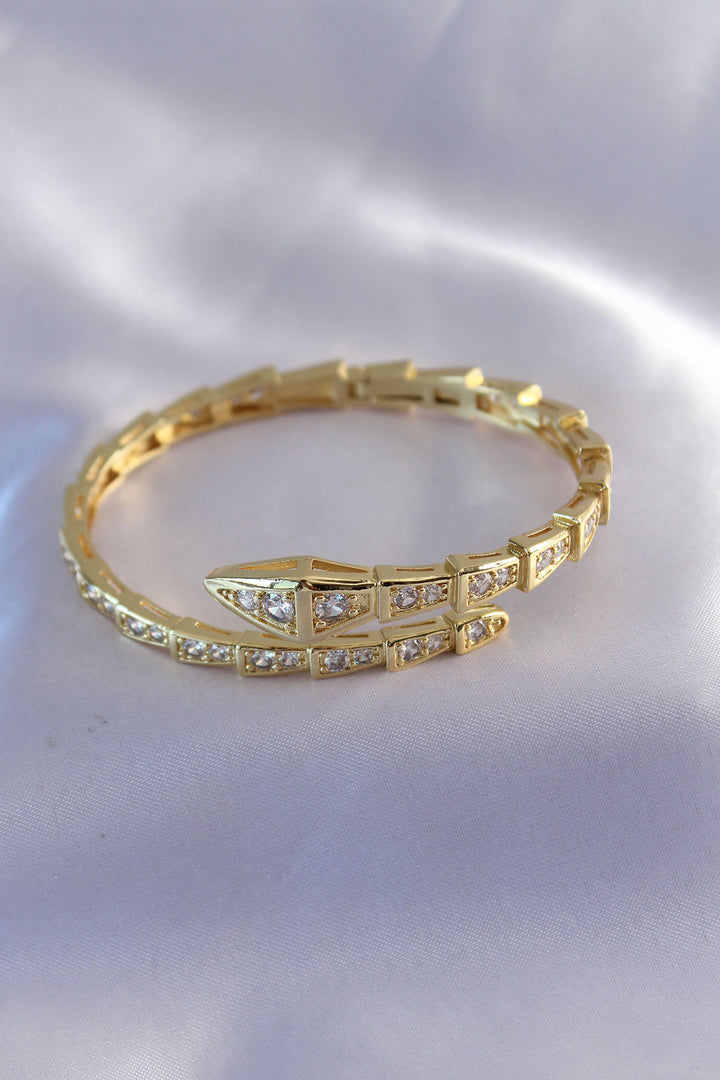 EBJ VIP Snake Series Gold Color Women's Cuff Bracelet - Norfolk