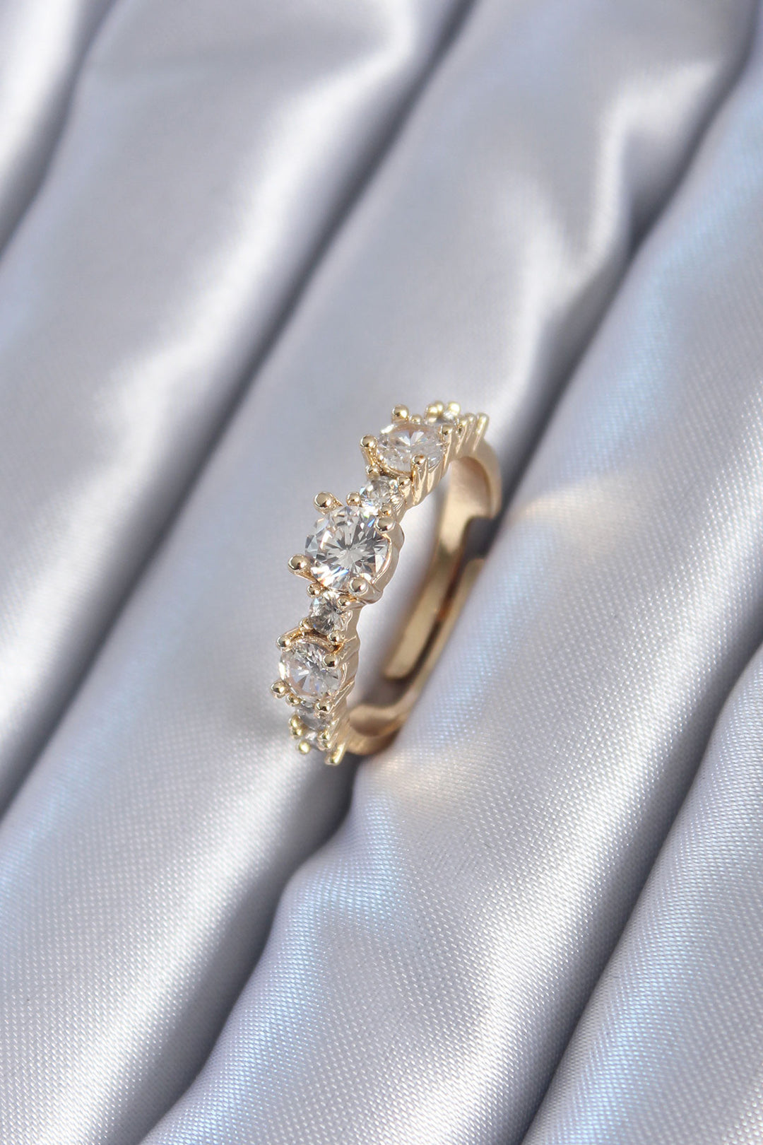 EBJ Gold Color Zircon Stone Women's Ring - Saint-Hyacinthe