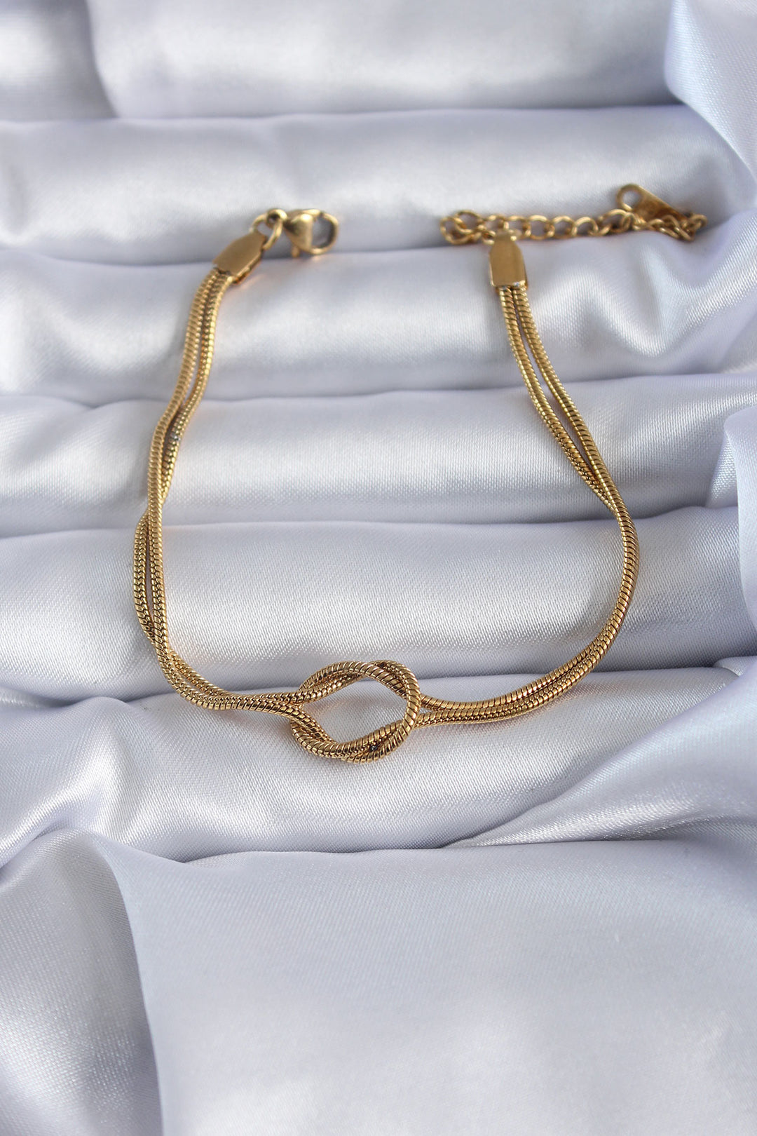EBJ 316L Steel Gold Color Knot Model Women's Bracelet - Schaffhausen