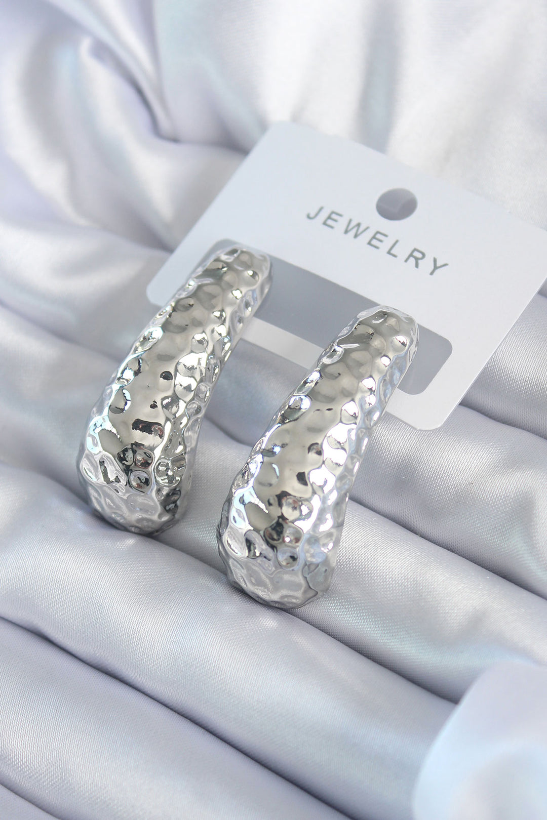 EBJ Silver Color Processing Detail Brass Women's Earring - Sabinas