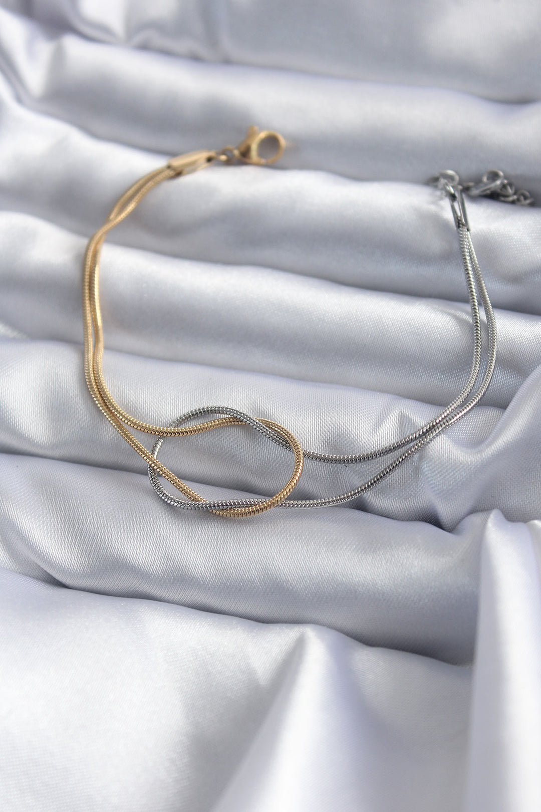 EBJ 316L Steel Mixed Color Knot Model Women's Bracelet - Backnang