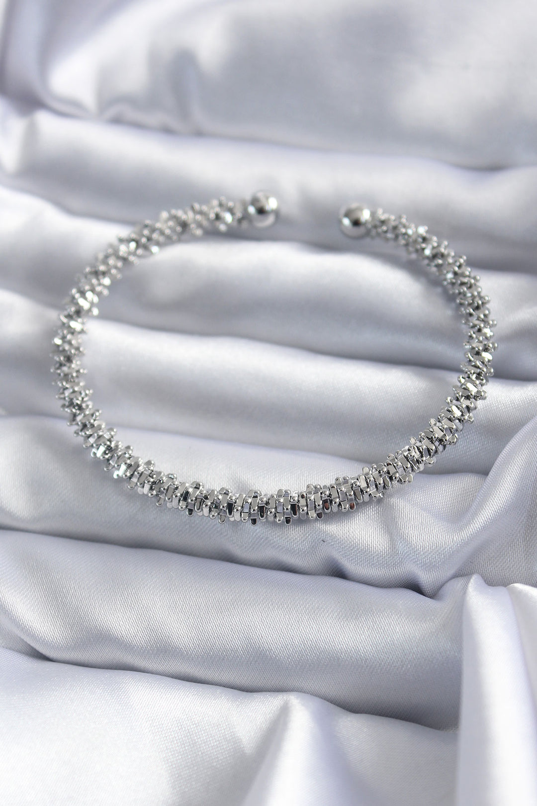 EBJ 316L Stainless Steel Silver Color Women's Bracelet - Boca Raton