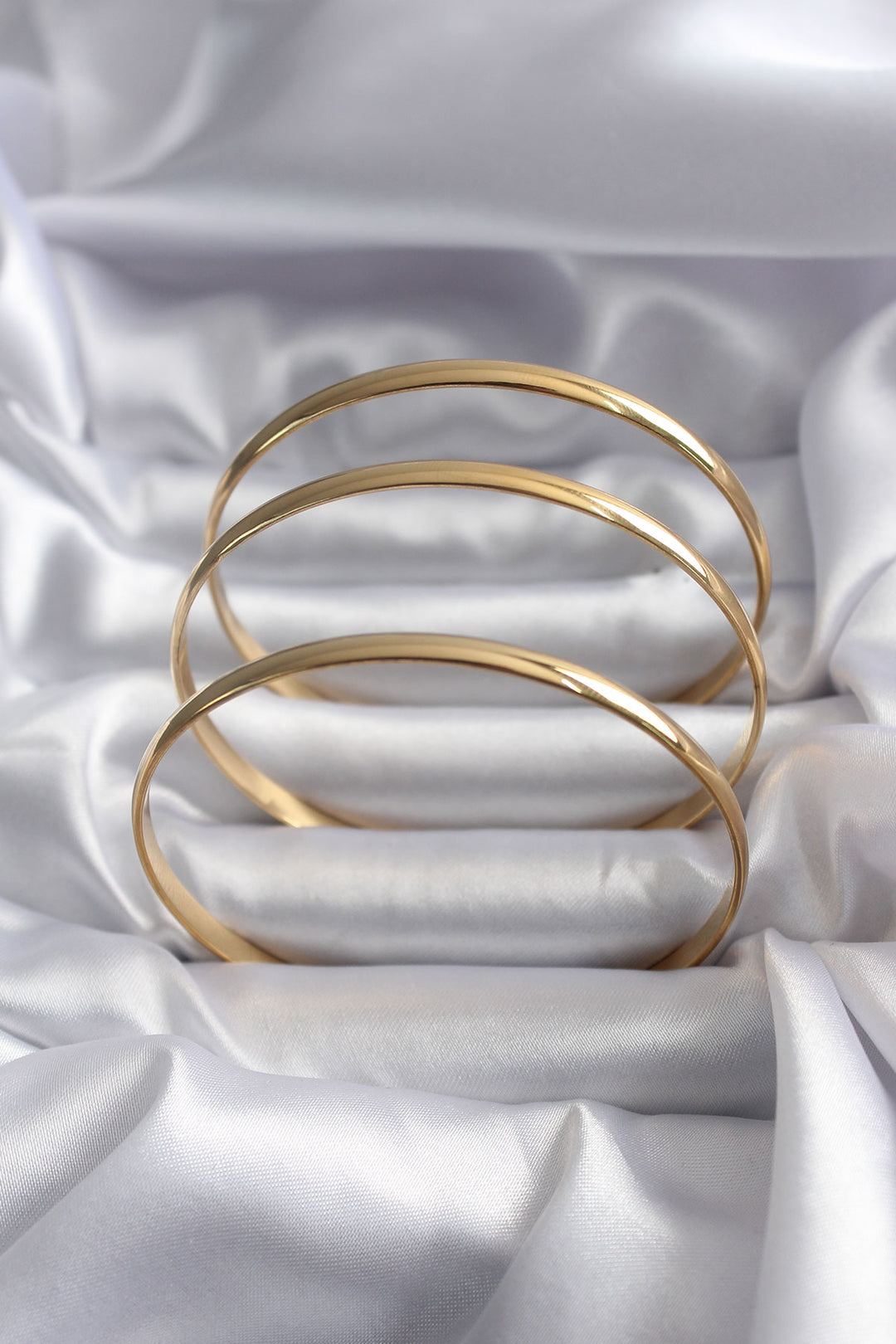 EBJ 316L Steel Gold Color Ajda Model 65 mm Women's Bracelet - New Haven