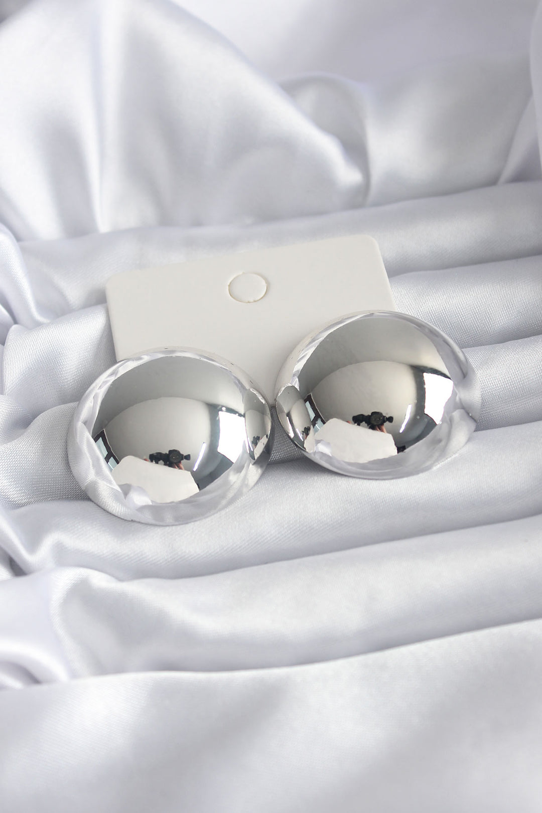 EBJ Rice Silver Color Women's Earrings - Marburg