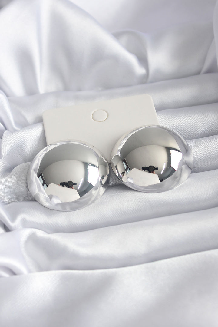 EBJ Rice Silver Color Women's Earrings - Marburg