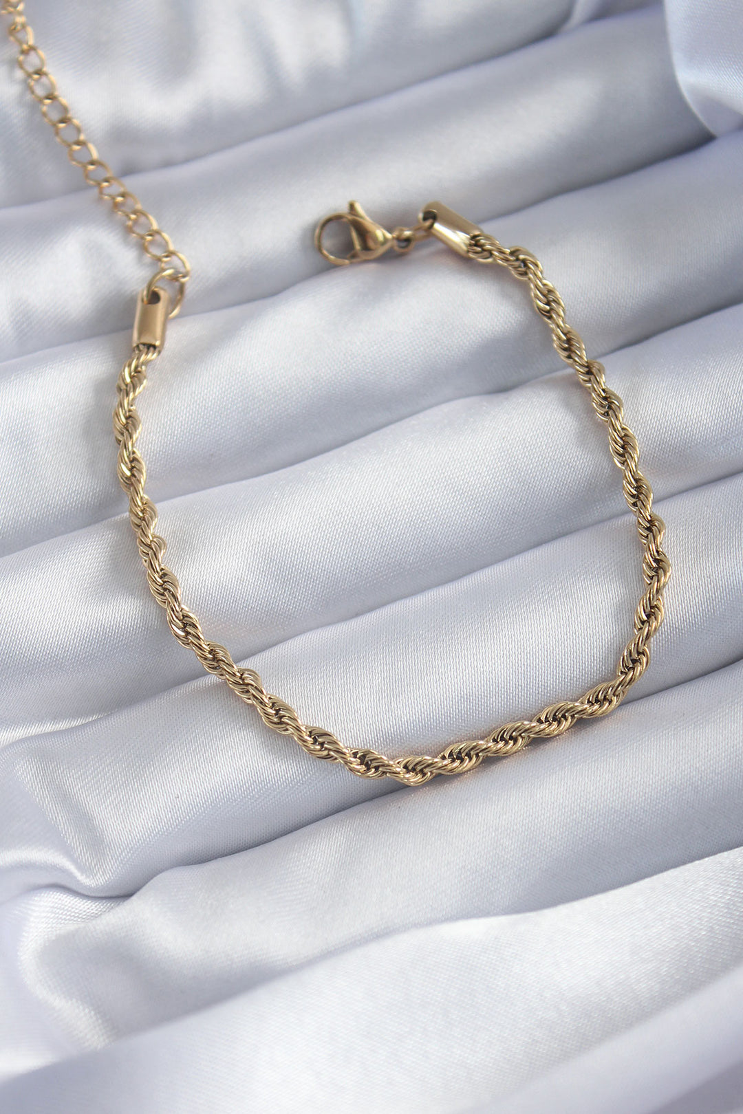 EBJ 316L Steel Gold Color Coil Chain Model Women's Bracelet - Antibes
