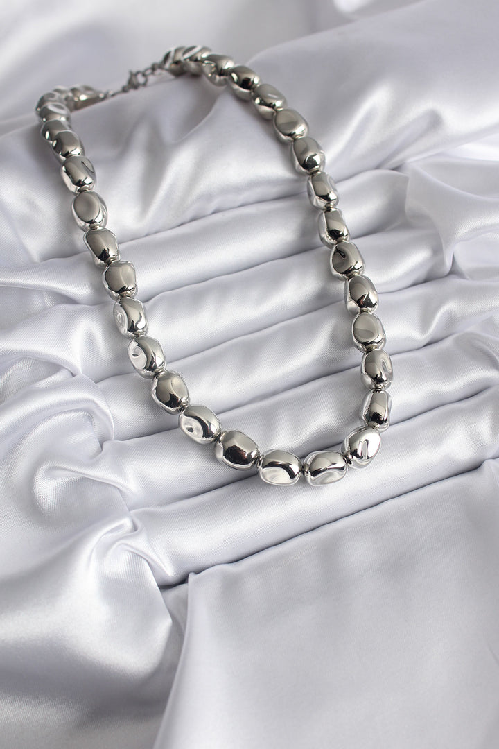 EBJ Rice Silver Color Women's Necklace - Leiria