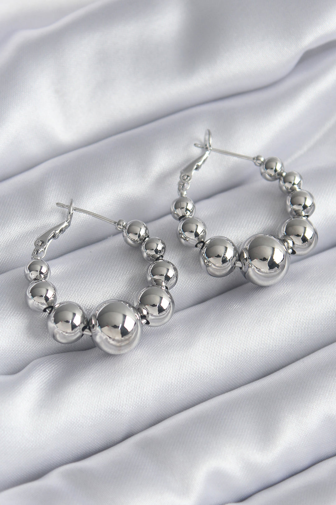 EBJ Rice Silver Color Ring Model Women's Earring - New York