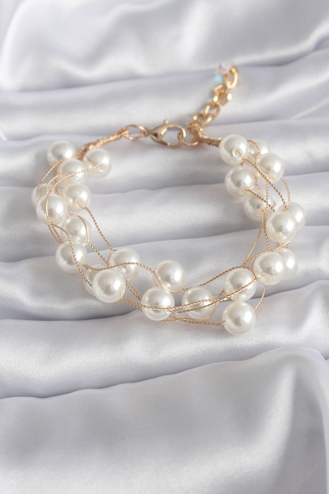 EBJ Gold Color Pearl Model Women's Bracelet - Desio