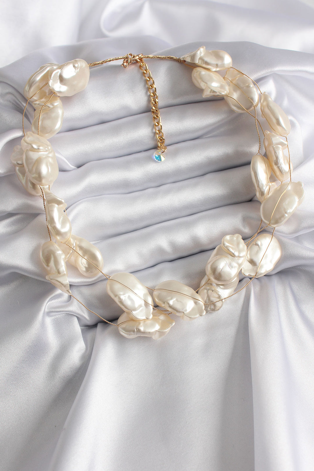 EBJ Gold Color Multi Pearl Model Women's Necklace - Cleveland