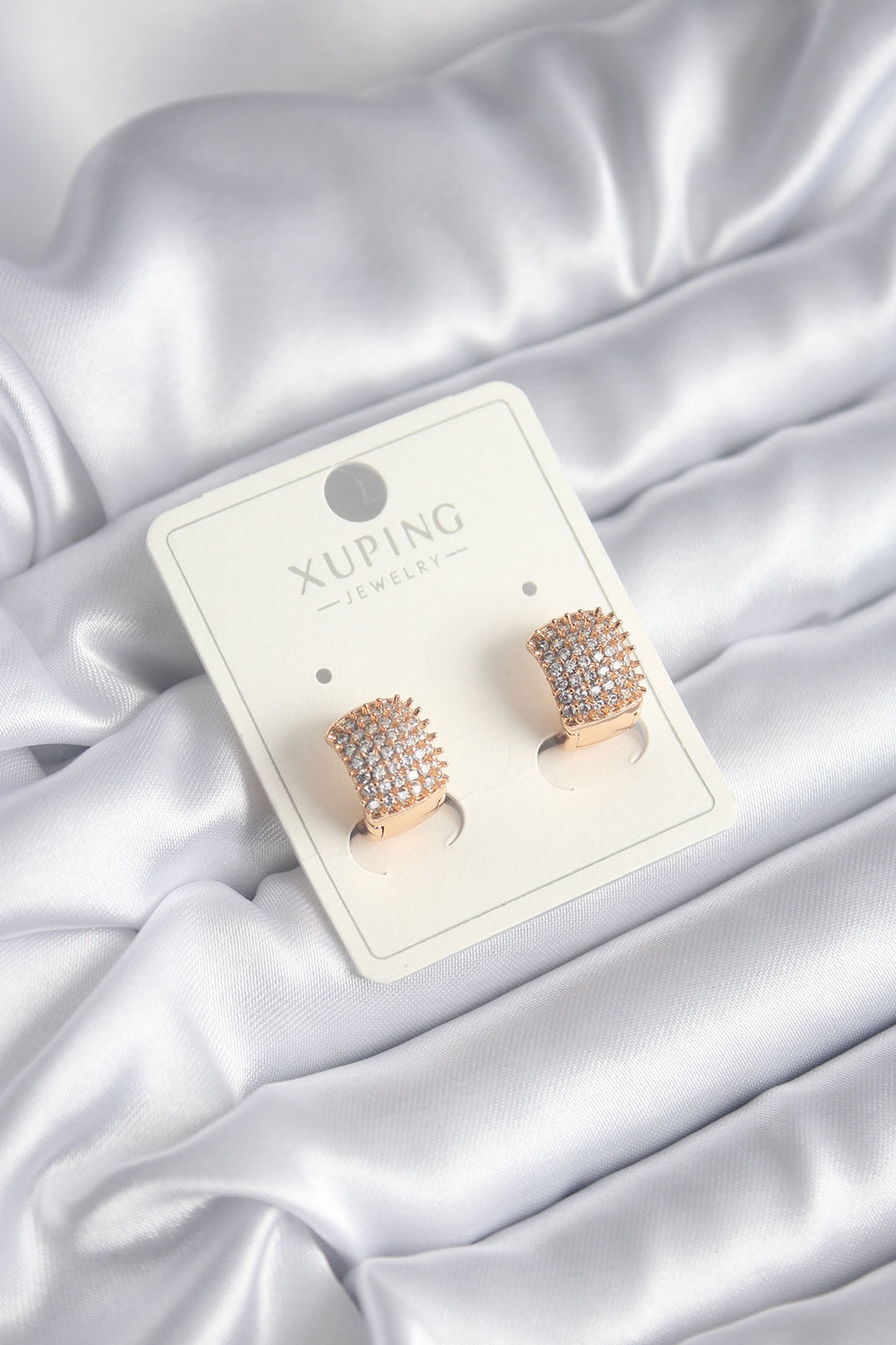 EBJ Xuping Model Women's Earring with Dense Zircon Stone - Leyland