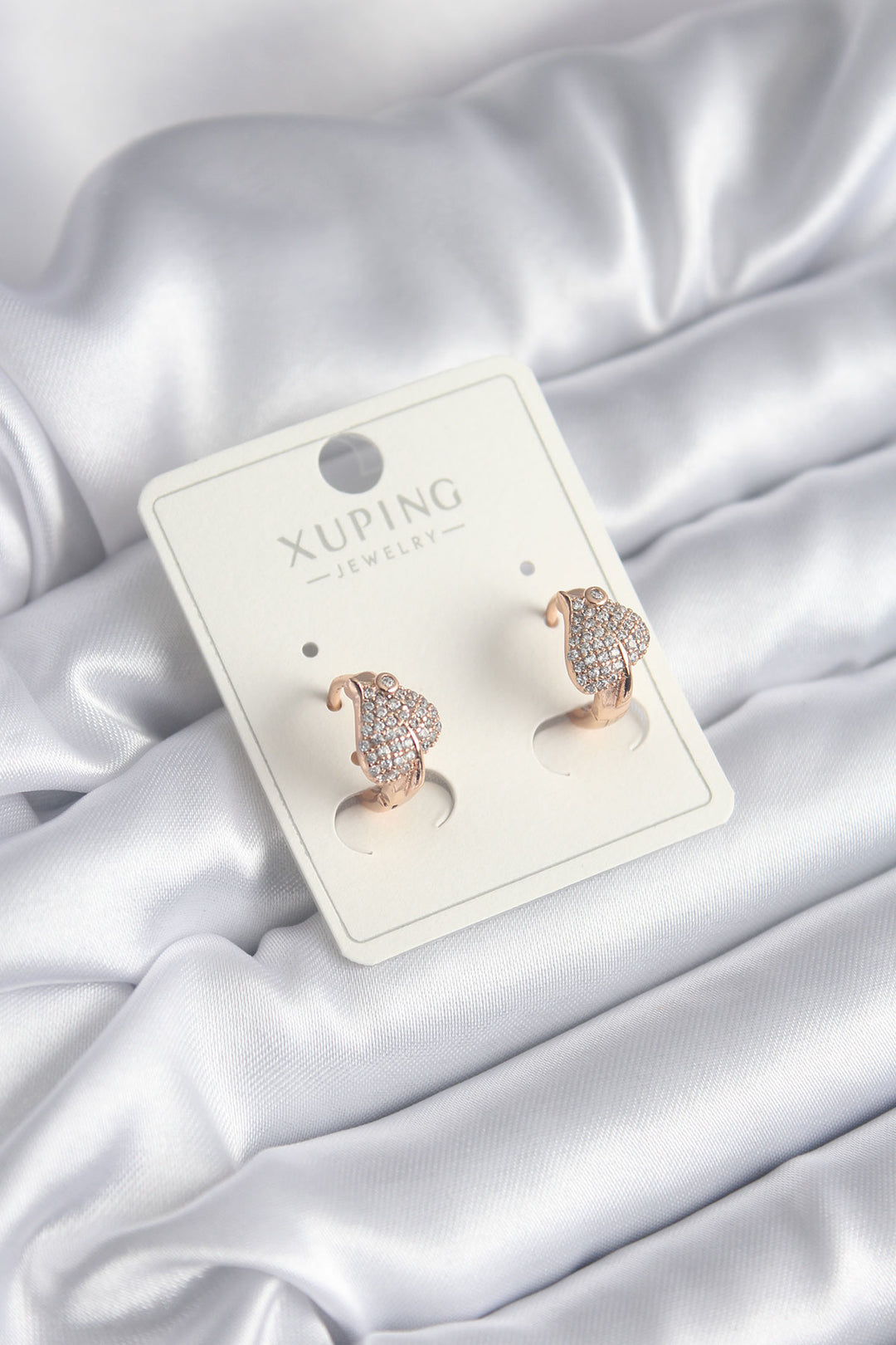 EBJ Xuping Model Zircon Stone Leaf Women's Earring - Laval