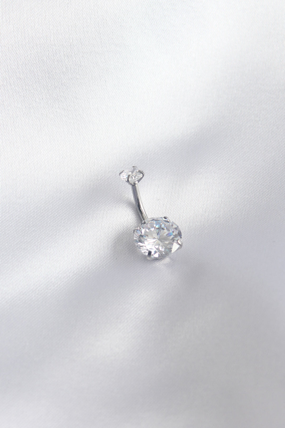 EBJ 316L Surgical Steel Belly Button Ring with Zircon Stone for Women - Coalville