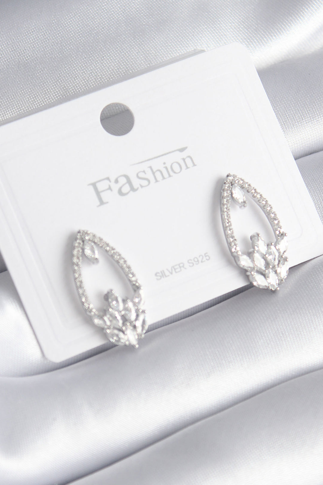EBJ Rice Silver Color Zircon Stone Women's Earring - Port Arthur