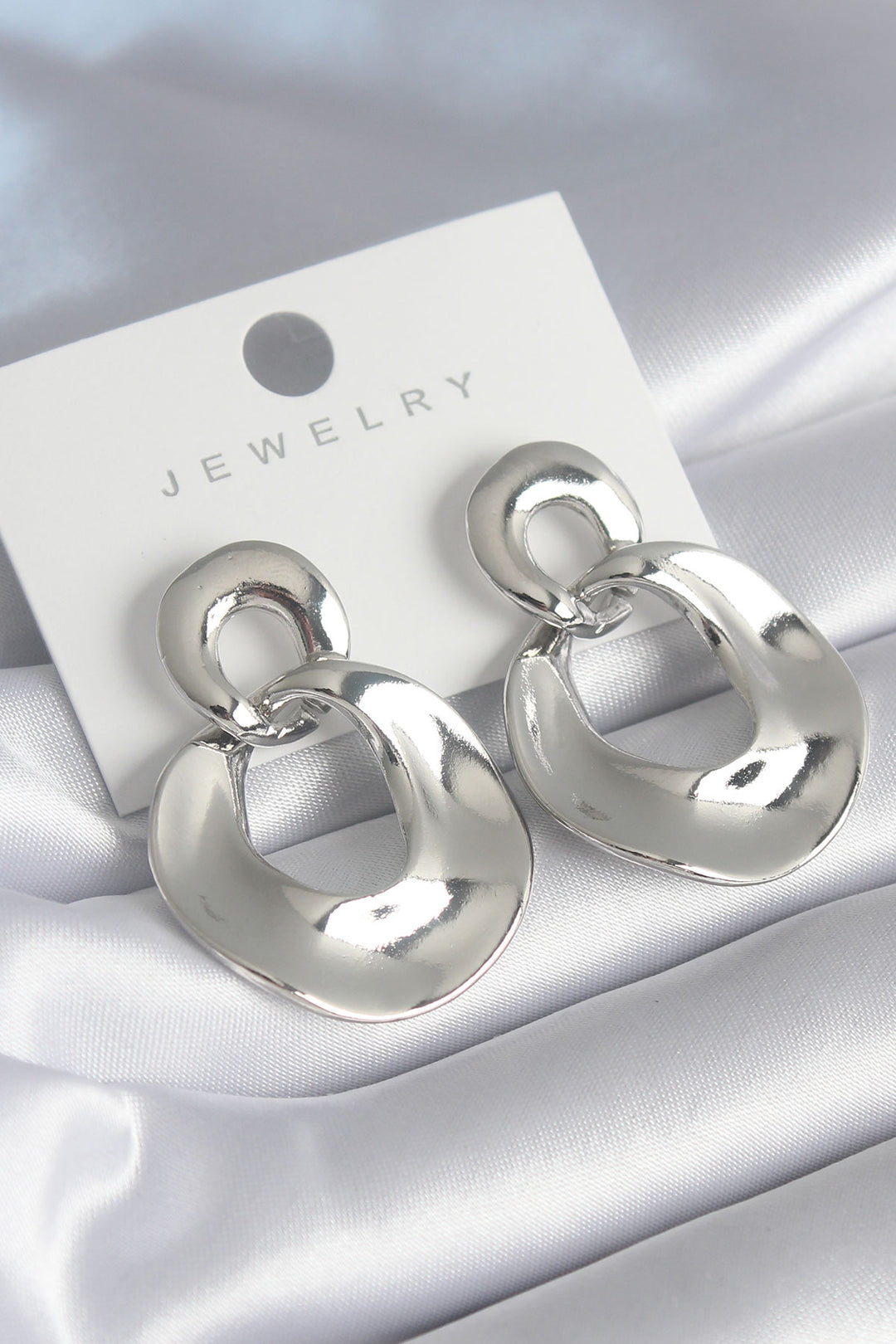 EBJ Rice Silver Color Ring Model Women's Earring - Southend