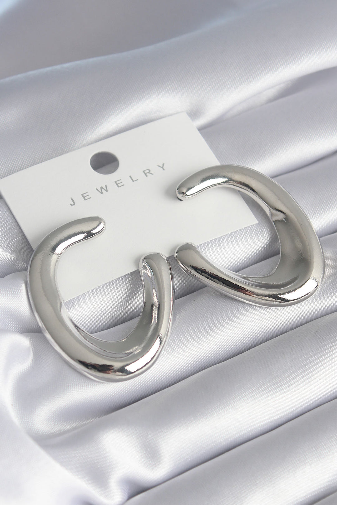 EBJ Silver Color Ring Model Women's Earring - Cisterna di Latina
