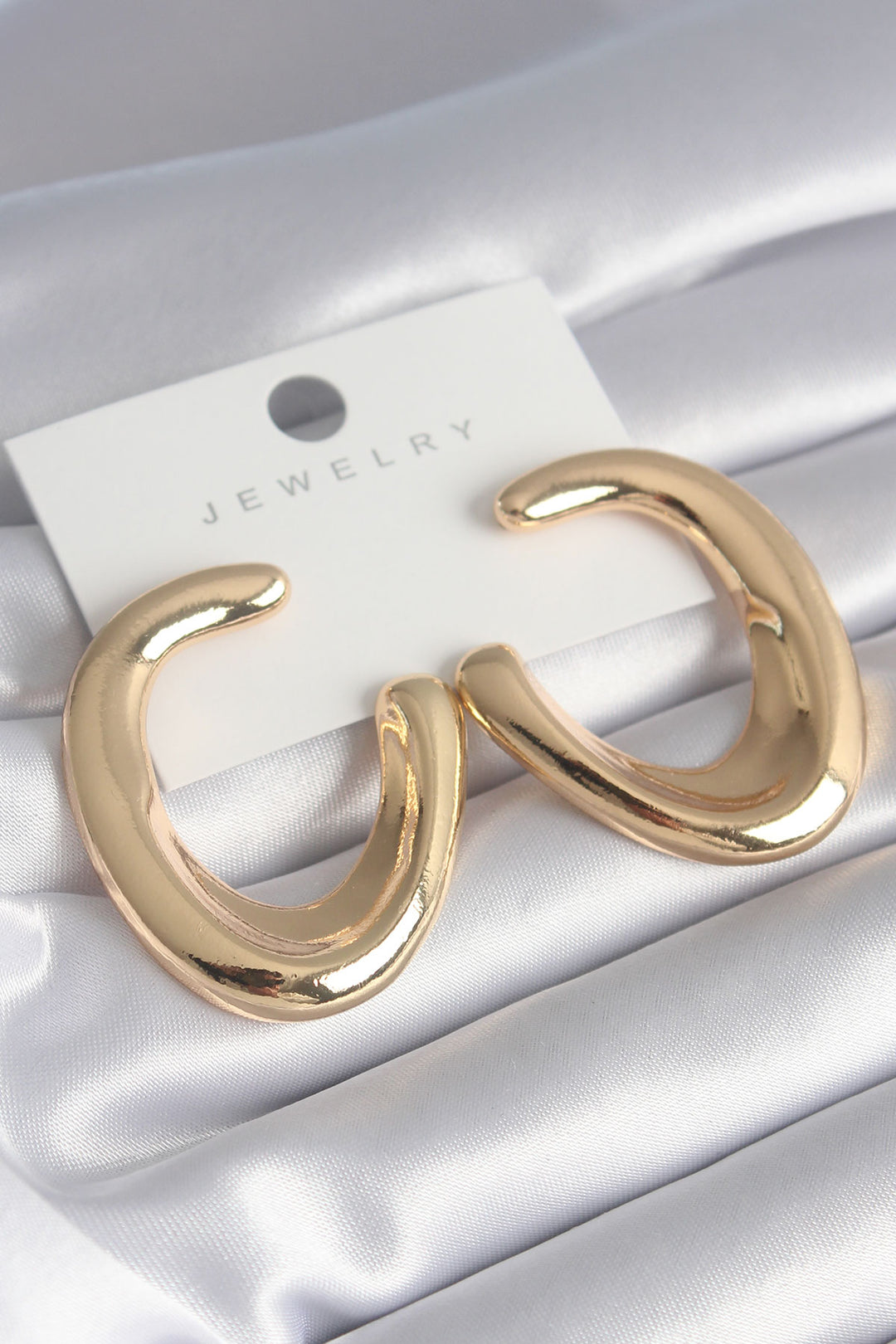 EBJ Gold Color Rice Ring Model Women's Earring - Prescott