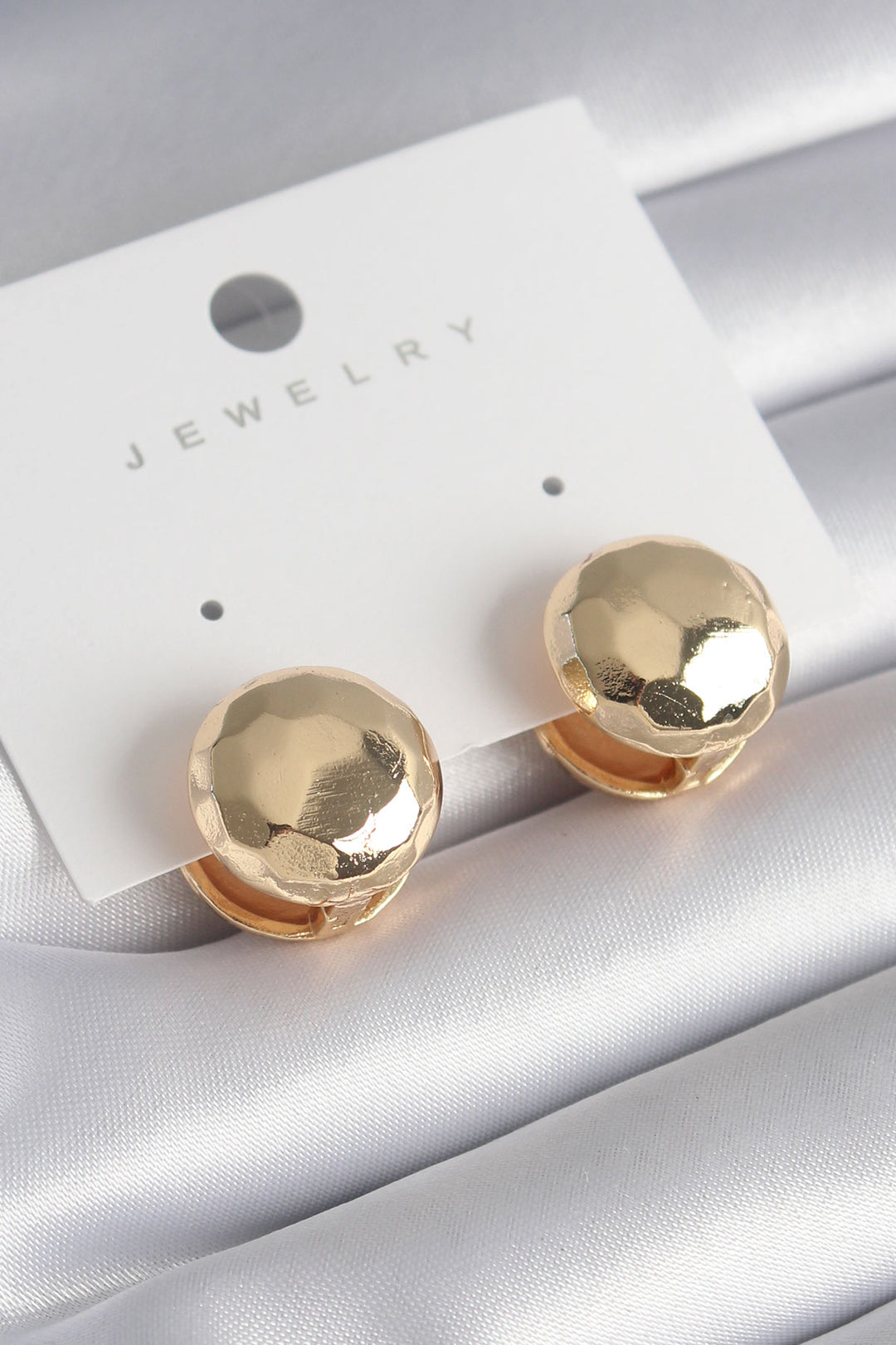 EBJ Rice Gold Color Processing Detail Top Model Women's Earrings - Pforzheim