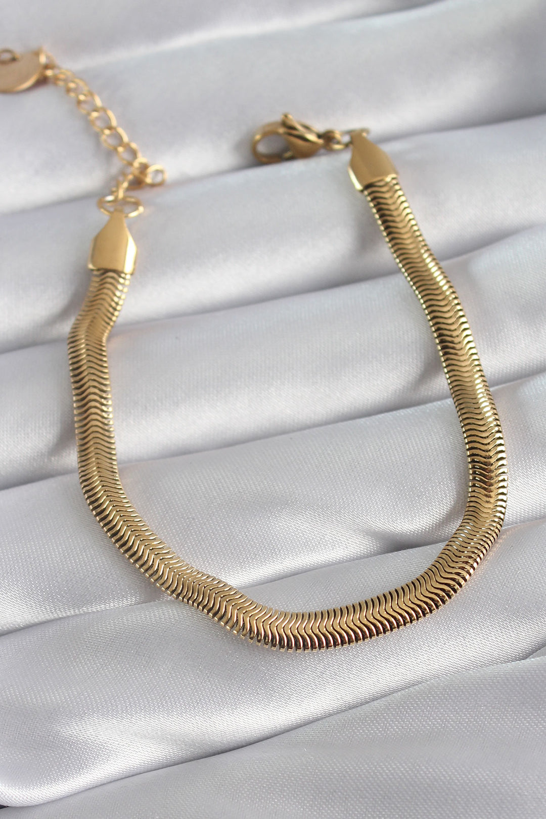 EBJ 316L Steel Gold Color Thick Italian Chain Model Women's Bracelet - Portsmouth