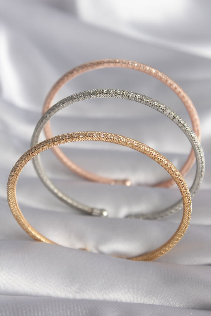 EBJ Rice Mix Color Wicker Model Zircon Stone Detail Women's Bracelet Set - Nashua