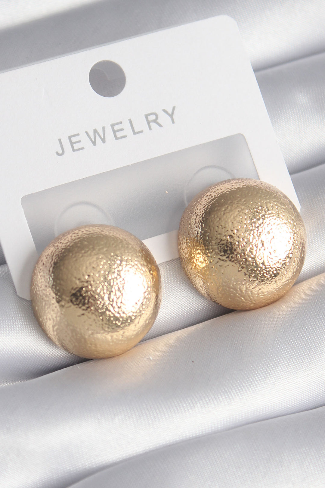 EBJ Rice Gold Color Processing Detail Top Model Women's Earrings - Ellesmere Port