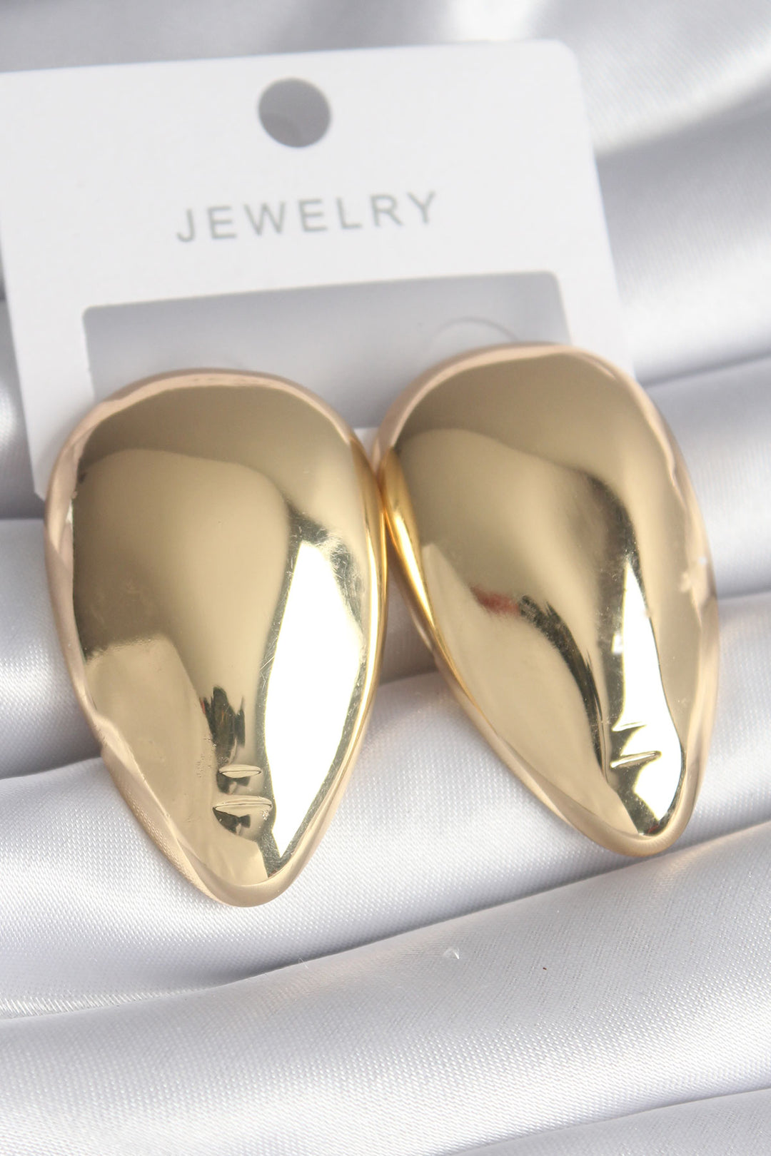 EBJ Gold Color Rice Grain Almond Model Women's Earring - Santa Catarina Otzolotepec