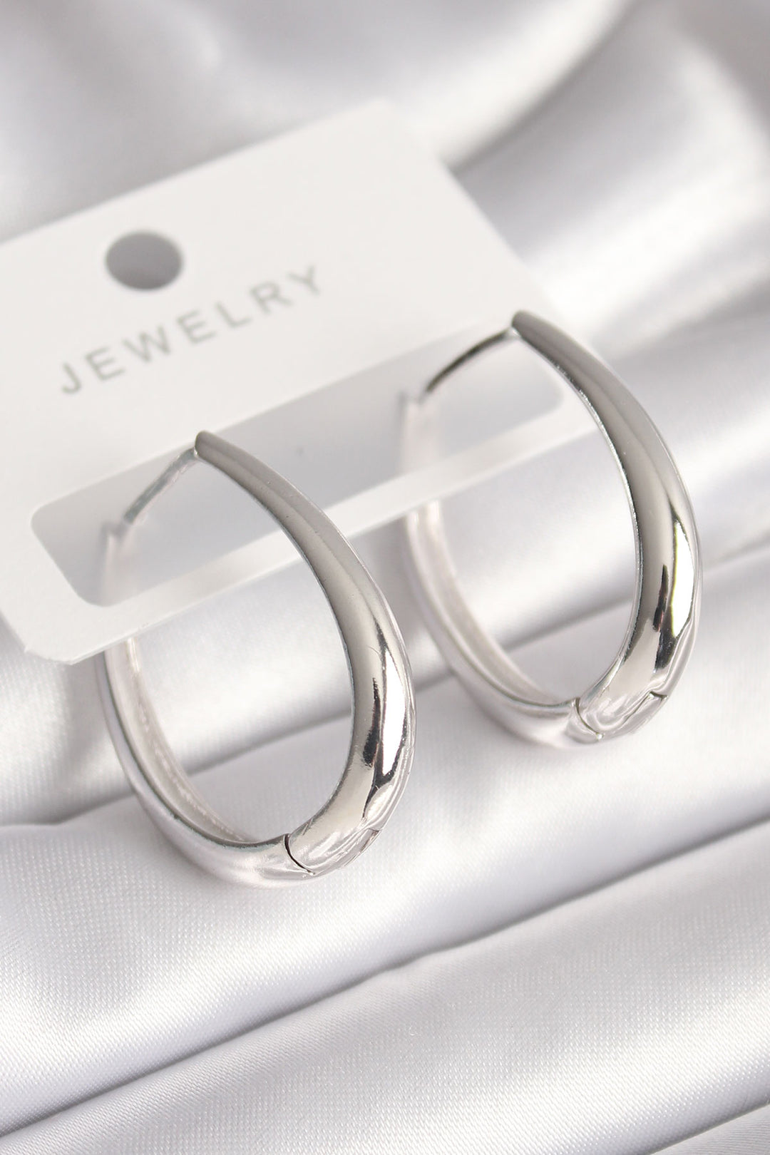 EBJ Rice Silver Color Ring Model Women's Earring - Midlothian