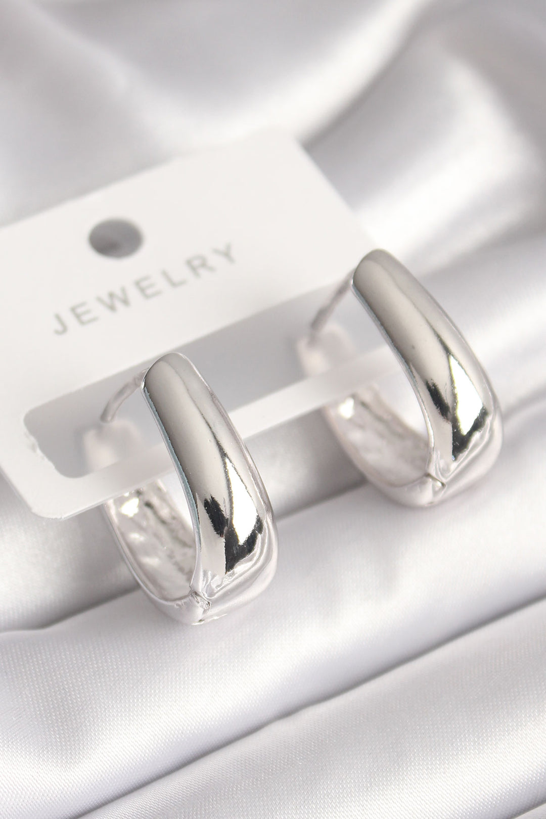 EBJ Rice Silver Color Ring Model Women's Earring - Grand Prairie