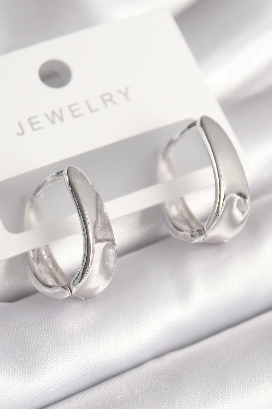 EBJ Rice Silver Color Ring Model Women's Earring - Glendora