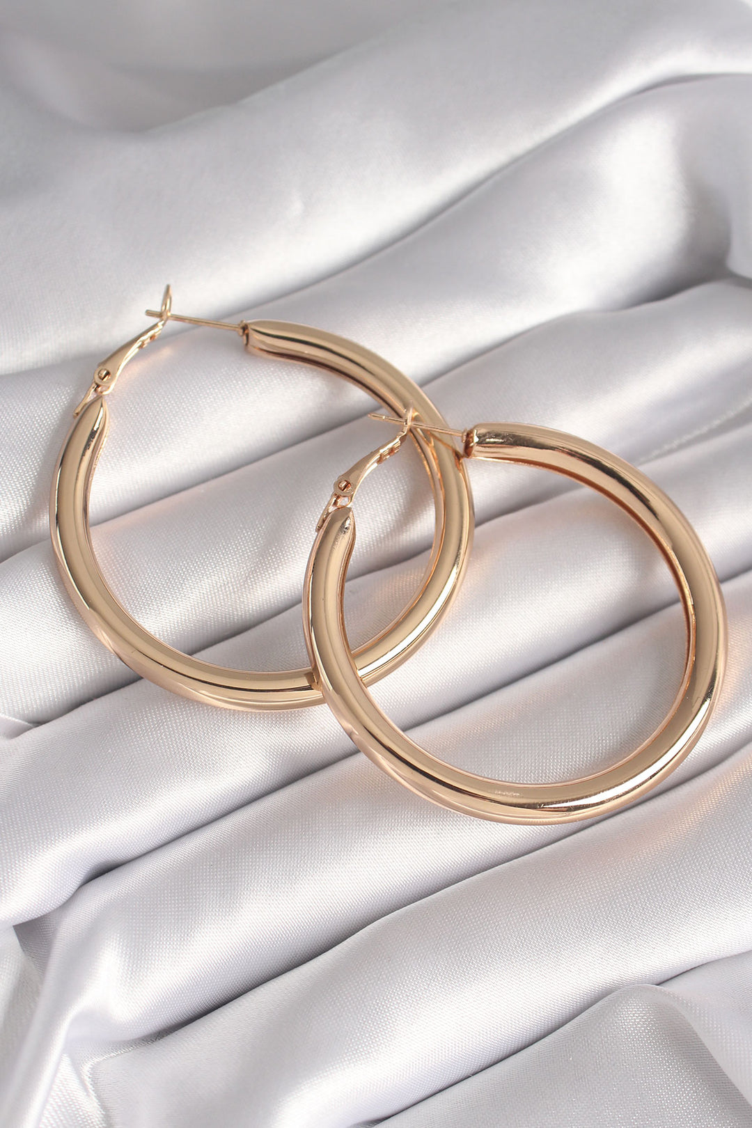 EBJ Gold Color Rice Ring Model Women's Earring - Sintra