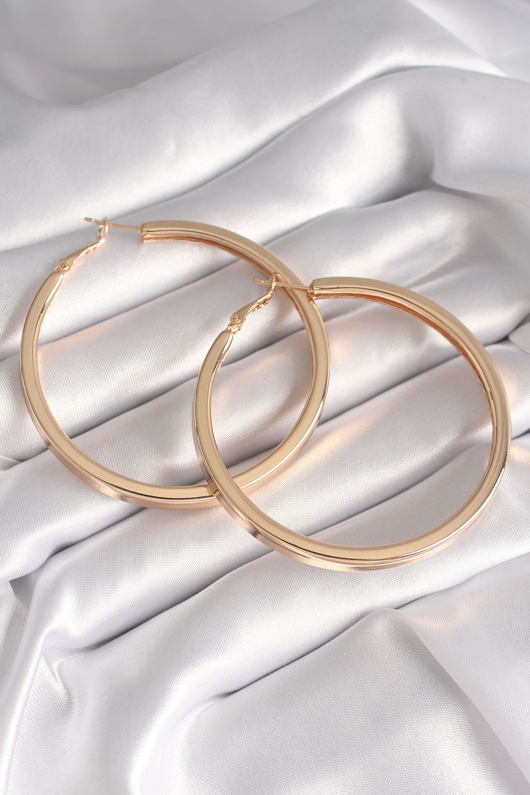 EBJ Gold Color Rice Ring Model Women's Earring - Santa Fe