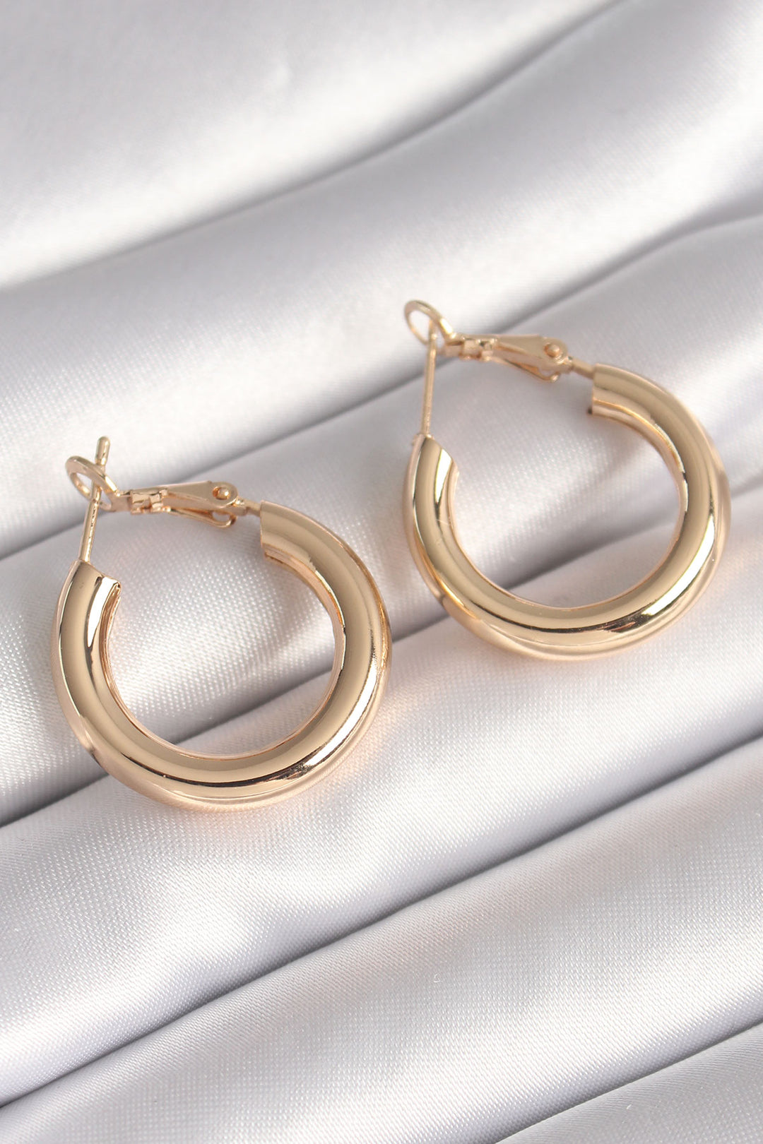 EBJ Gold Color Rice Ring Model Women's Earring - Troyes