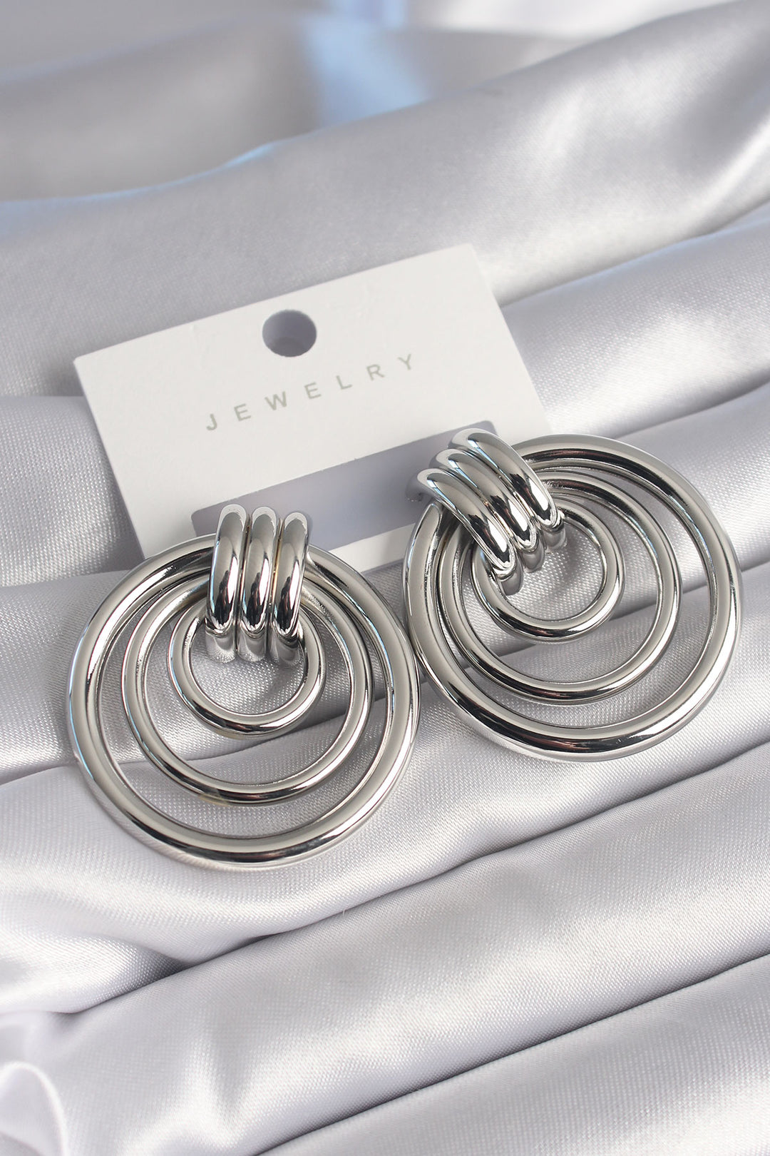 EBJ Rice Silver Color Ring Model Women's Earring - Orlando