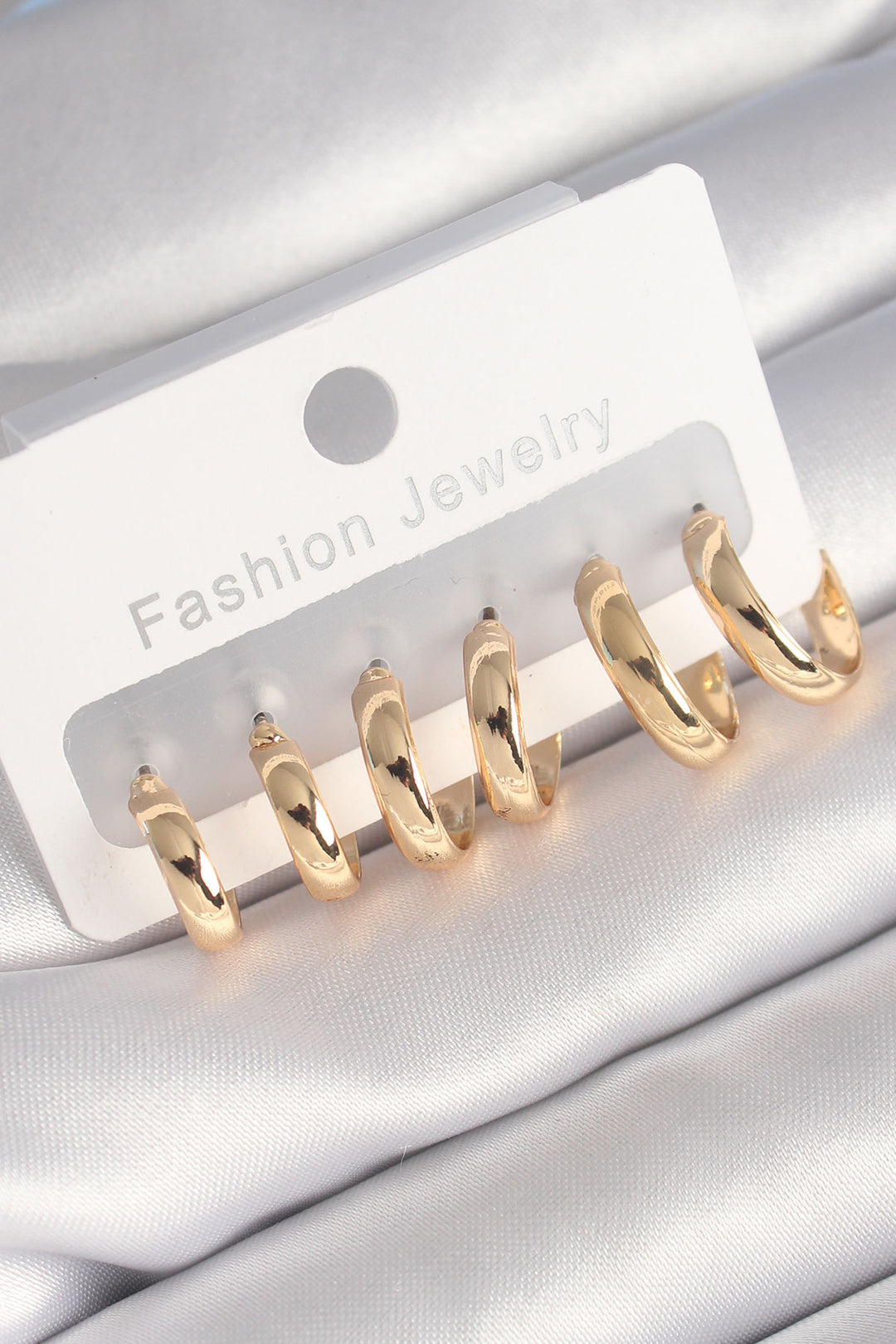 EBJ Gold Color Rice Ring Model Women's Earring Set - Asheville